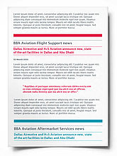 BBA Aviation HTML Newsletter